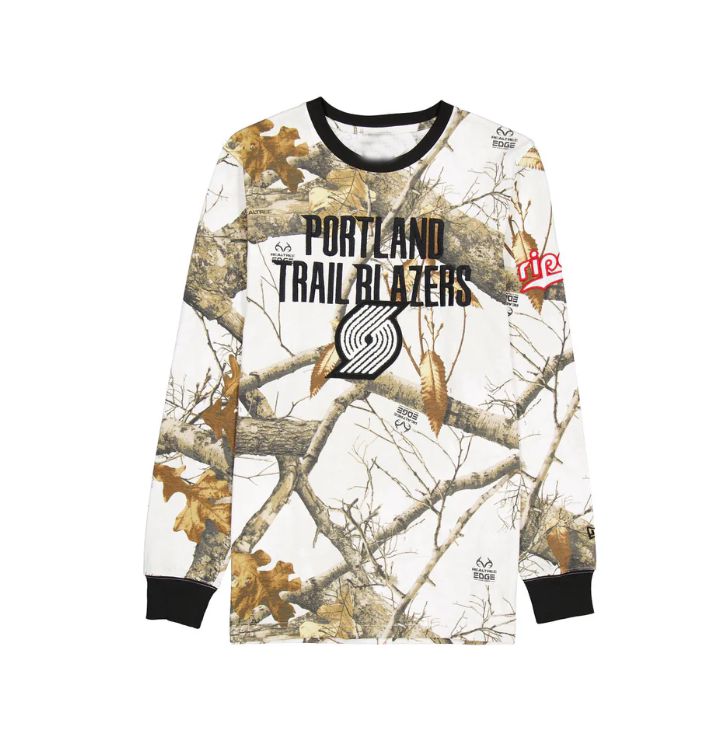 Men 2025 NBA Portland Trail Blazers long sleeve T shirts style 1->nba t-shirts->Sports Accessory